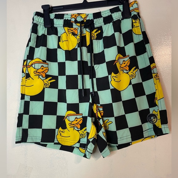 Neff Other - Men’s Neff board swim shorts size Large rubber ducks quick dry summer print